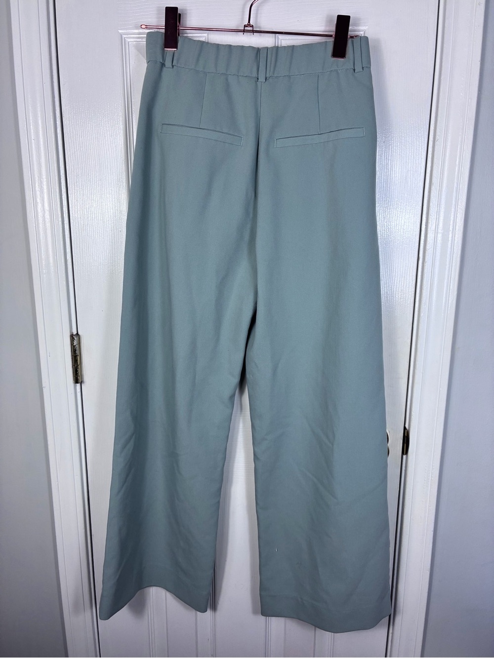 Abercrombie & Fitch Mint Green Mara Tailored Vest Squareneck Set Top and Pants - Picture 6 of 7